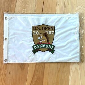 2007 US Open Official Embroidered Pin Golf Flag - Oakmont Country Club RARE NEW